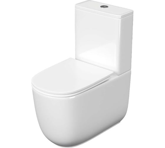 Унитаз напольный безободковый AQUATEK AQ4452-00 система смыва торнадо, Aquatek Optima Plus 620x355x790 00000147894