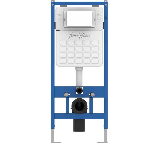 Cистема инсталляции для подвесного унитаза IBERICA BLANCA SILENCIO с пневматическим управлением, IB001.P