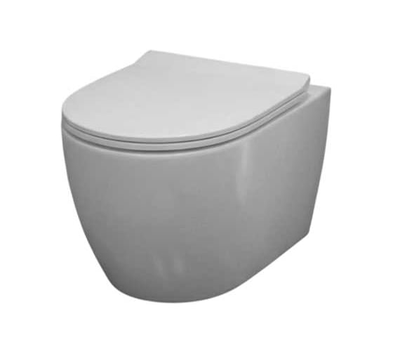 Унитаз подвесной Teymi безободковый с быстросъемным сиденьем микролифт Lina PP T40117 ЦБ-00296844