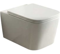 Унитаз подвесной Teymi торнадо безободковый с быстросъемным сиденьем микролифт Helmi PP Vortex T40313 ЦБ-00285817