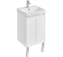 Тумба AQUATON Сканди Doors 45 с раковиной Адриана 45, цвет Белый 1A2787V0SD010