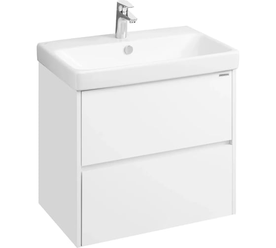 Тумба AQUATON Сканди 70 с раковиной Адриана 70, цвет Белый 1A2518V0SD010