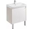 Тумба AQUATON Сканди Doors 80 с раковиной Адриана 80, цвет Белый/дуб верона 1A2829V0SDB20 1