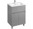 Тумба AQUATON Форест 60 с раковиной Элина 60, цвет Туманный серый 1A2782V0FR4D0 1