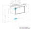 Тумба AQUATON Либерти 70 с раковиной Адриа 70, цвет Дуб Эльвезия/Белый глянец 1A2798V0LYC70 19