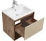 Тумба AQUATON Форм 60 дуб веллингтон/Раковина Элина 60/Фасад капучино 1A2883V2A4DW0 2