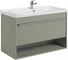 Тумба AQUATON Хоуп 100 с раковиной Миранда 100, 1 ящик, цвет Хаки 1A2874V0HP9D0 1