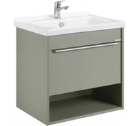 Тумба AQUATON Хоуп 60 с раковиной Миранда 60, 1 ящик, цвет Хаки 1A2872V0HP9D0