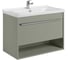 Тумба AQUATON Хоуп 80 с раковиной Миранда 80, 1 ящик, цвет Хаки 1A2873V1HP9D0 1