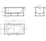 Ванн Roca А/В прямоугольная GAVA 150x75 белый ZRU9307848 8
