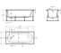 Ванна Roca А/В прямоугольная GAVA 160x70 белый ZRU9307847 8