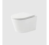 Унитаз подвесной Nofer сиденье s/close Nantes 515x355мм белый 23013