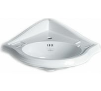 Угловая раковина SIMAS ARCADE с 1 отверстием для смесителя, белый AR 884 bia 1 hole