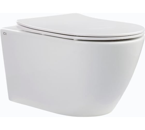 Безободковый подвесной унитаз CHARUS ESTELLA RIMLESS с горизонтальным выпуском в стену c легкосъемным сиденьем с функцией микролифт в комплектеТип смыва: Каскадный Размер:555х365х360 мм Материал:Санфарфор EWC700-121W