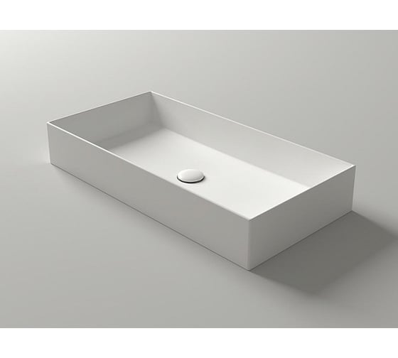 Накладная раковина SIMAS AGILE 80x40, без отверстий для смесителя, белый AG 80 bia