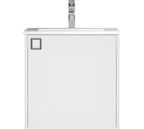 Тумба с раковиной для ванной Uperwood Aurora_50 см, белый матовый KAurora50wm