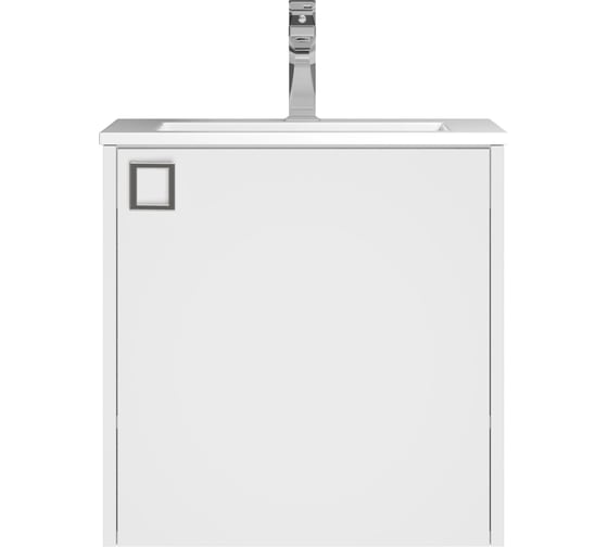 Тумба с раковиной для ванной Uperwood Aurora_50 см, белый матовый KAurora50wm