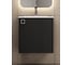 Тумба с раковиной для ванной Uperwood Aurora_50 см, черный матовый KAurora50bm 3