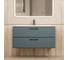 Тумба с раковиной для ванной Uperwood Foster New_100 см, подвесная, серый графит KFosterNEW100g 1