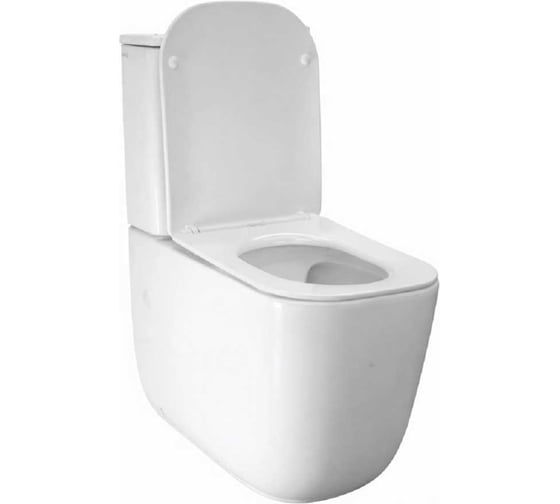 Унитаз-компакт безободковый WAVE КОСМОС/COSMO Торнадо1.0 гор, ниж, 2-кн.арм, дюропласт, м/л,быстр 558301