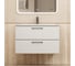 Тумба с раковиной для ванной Uperwood Foster New_80 см, подвесная, белая KFosterNEW80w 1