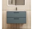 Тумба с раковиной для ванной Uperwood Foster New_80 см, подвесная, серый графит KFosterNEW80g 1