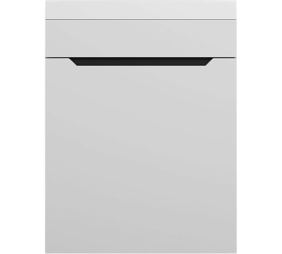 Тумба с раковиной для ванной Uperwood Tanos_40 см, подвесная, матовая, белая/графит KTanos40WG