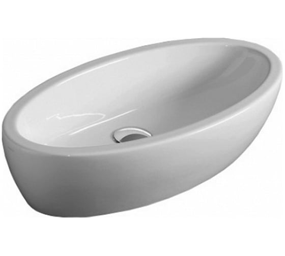 Накладная раковина SIMAS LFT SPAZIO 63x33x17.5, без отверстий, белый LFT 64 bia
