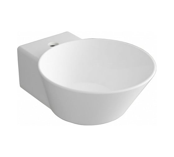 Раковина SIMAS WAVE накладная или подвесная, круглая, 1 отверстие под смеситель, 33.5x43x16.5, белый WA 05