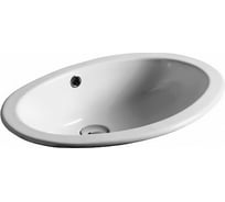 Встраиваемая раковина SIMAS MARINE 55x42x18.5, без отверстий, белый S 50P bia