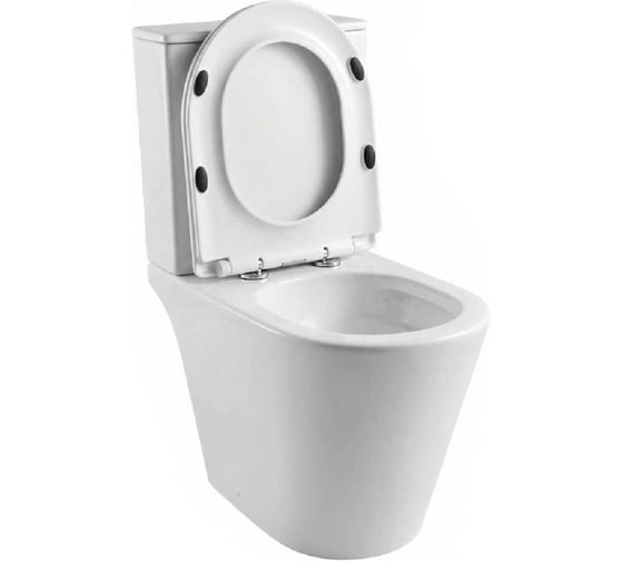 Унитаз-компакт безободковый WAVE НОРД/NORD Торнадо 3.0,гор,ниж,2-кн.арм,сид.дюро,м/л,быстр 558245 1