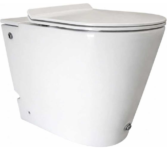 Унитаз приставной безободковый WAVE ОПТИМА/OPTIMA импульсный, сид.дюро,м/л,быстр 557863