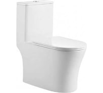 Унитаз-моноблок безободковый WAVE ГАЛОП/STEED Торнадо 1.0,гор,ниж,2-кн.арм,сид.дюро,м/л,быстр 558427