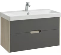 Тумба AQUATON Оливия 90 с раковиной Адриана 90, цвет Дуб Ойстер 1A2544V0OLUG0