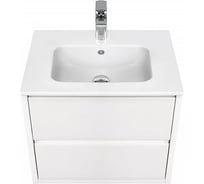 Тумба AQUATON Римини 60 с раковиной VICTORIA-N 60, цвет белый глянец 1A2266V0RN010