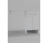 Тумба напольная с правой раковиной под стиральную машину Клин Agger 110 см, белый, CLE1100ANWH-D-SKR