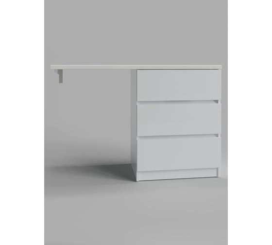 Тумба напольная с правой раковиной под стиральную машину Клин Agger 130 см, белый, CLE1300ANWH-SR