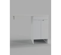 Тумба напольная с правой раковиной под стиральную машину Клин Agger 110 см, белый, CLE1100ANWH-D-SR