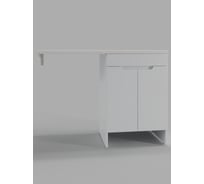 Тумба напольная с правой раковиной под стиральную машину Клин Agger 120 см, белый, CLE1200ANWH-D-SKR