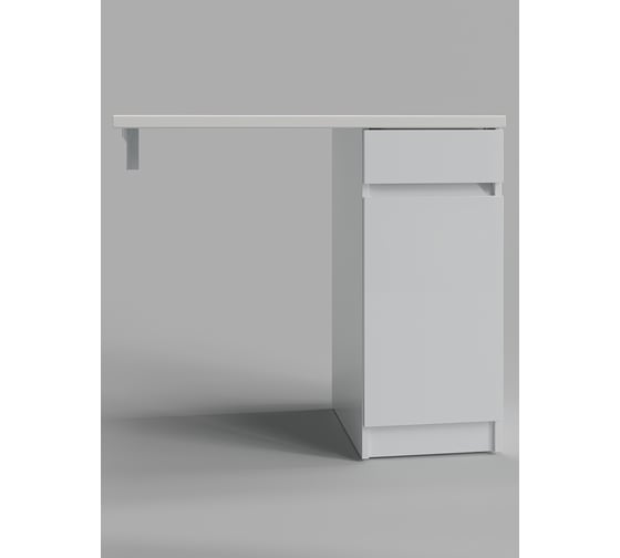 Тумба напольная с правой раковиной под стиральную машину Клин Agger 100 см, белый, CLE1000ANWH-K-SR
