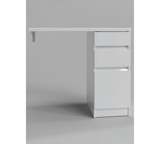 Тумба напольная с правой раковиной под стиральную машину Клин Agger 100 см, белый, CLE1000ANWH-SR