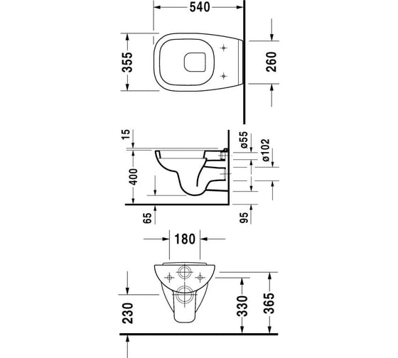 Унитаз DURAVIT D-Code 22090900002
