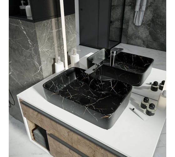 Раковина чаша Maretti, черный мрамор UM13NS96-560MR