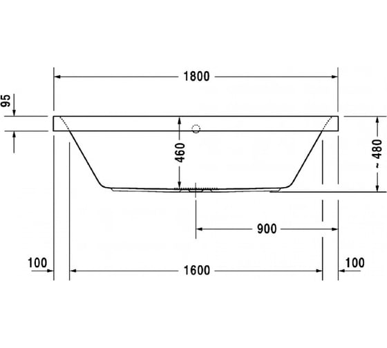 Акриловая ванна Duravit Happy D.2 1800x800 700314000000000 00284295