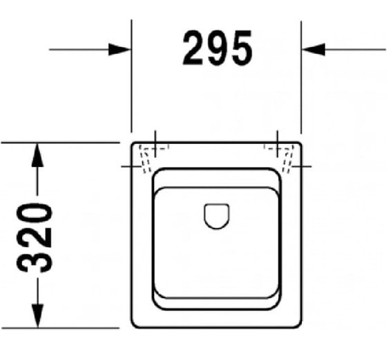 Писсуар Duravit Vero с покрытием WG 28003208001 00243858
