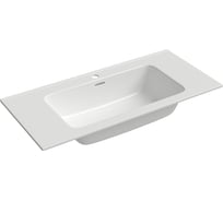 Раковина мебельная Aqueduto 800 MONOLITO, покатый борт, белый глянцевый MON2110