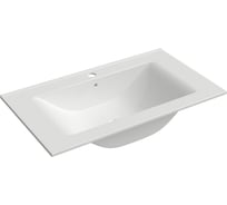 Раковина мебельная Aqueduto 1000 MONOLITO, прямой борт, белый глянцевый MON1810