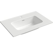 Раковина мебельная Aqueduto 700 MONOLITO, прямой борт, белый глянцевый MON2710