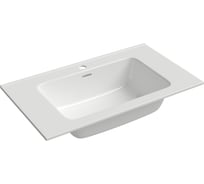 Раковина мебельная Aqueduto 800 AQD MONOLITO, прямой борт, белый глянцевый MON2810