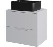 Тумба с раковиной подвесная Agger Свит SWE600ETWH-ST-2460B 60 столешница МДФ, белый матовый X839519204